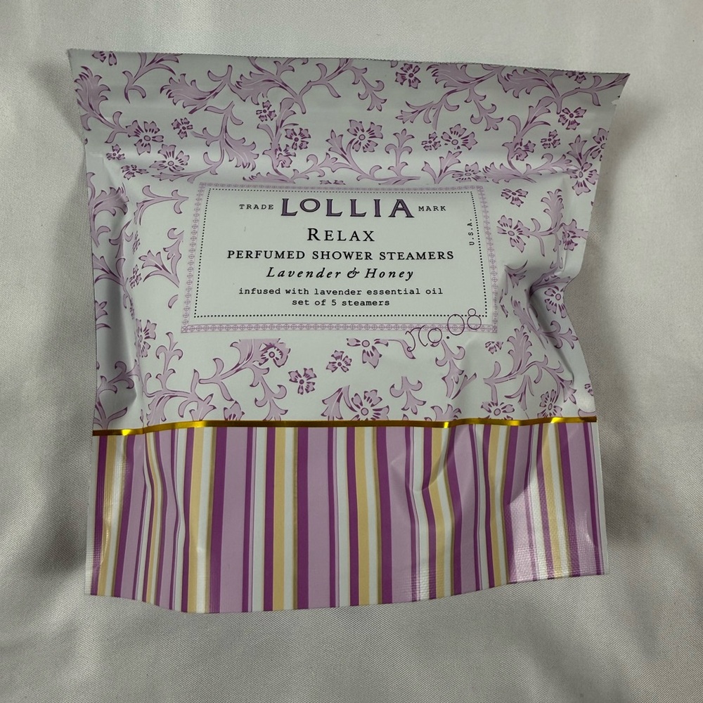 Lollia Relax Shower Steamers Lavender Honey Aromatherapy Set of 5 New